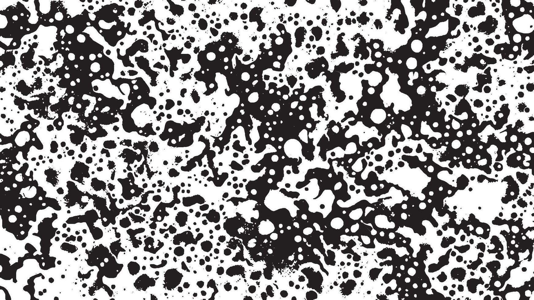 Black Grunge Texture on White Background for Backgrounds and Overlays vector