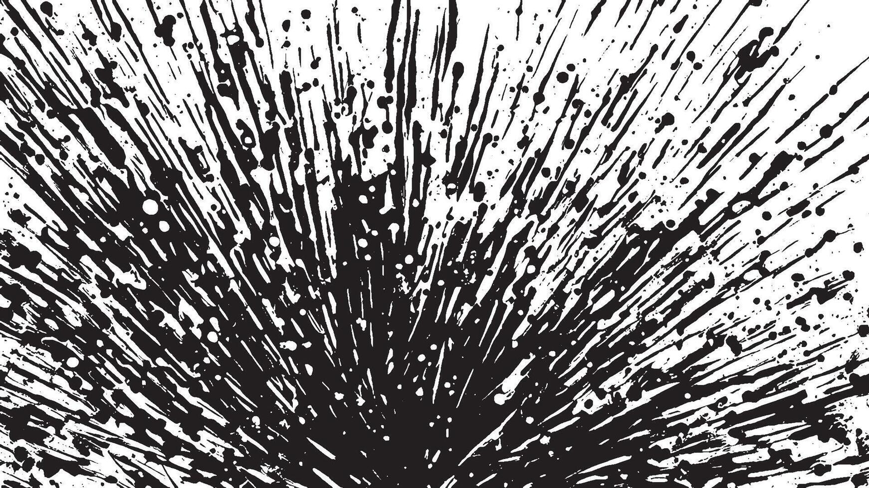 Black Grunge Texture on White Background for Backgrounds and Overlays vector