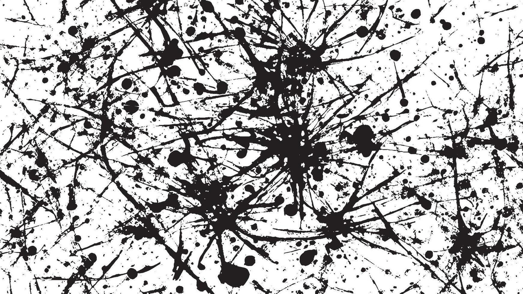 Black Grunge Effect Texture on White Background for Overlays vector