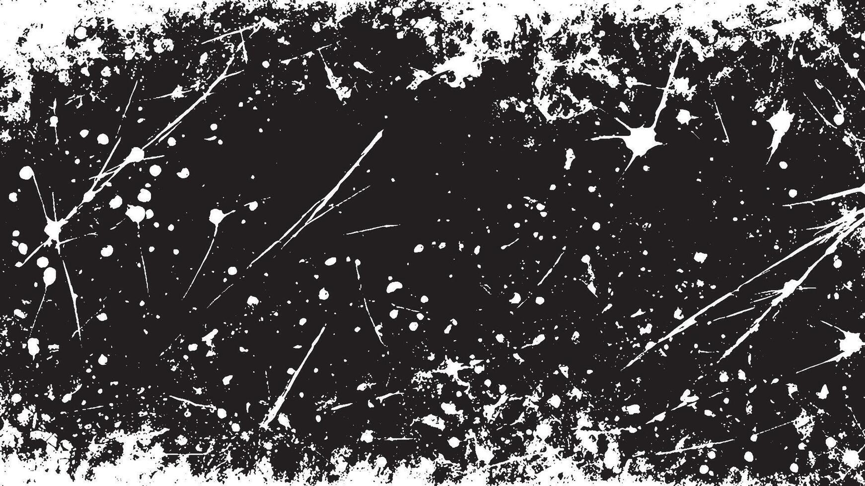 Black Grunge Texture on White Background for Backgrounds and Overlays vector