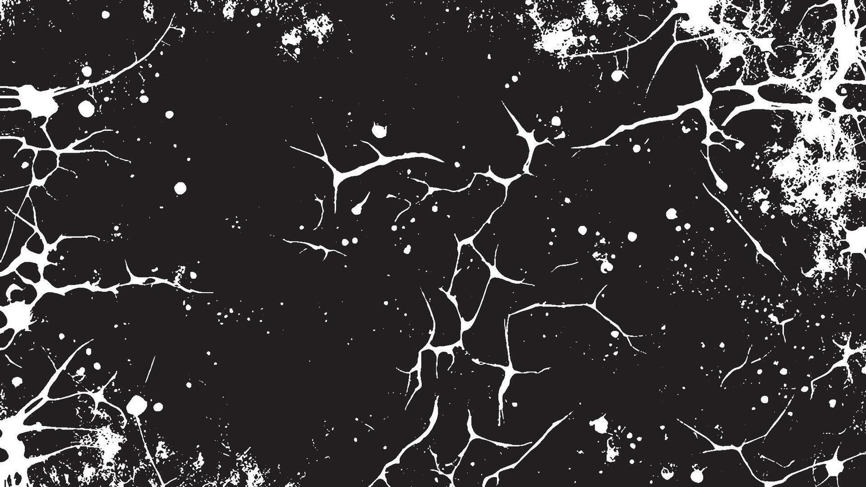 Black Grunge Texture on White Background for Backgrounds and Overlays vector