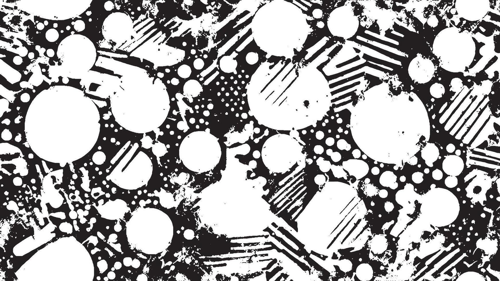 Black Grunge Texture on White Background for Backgrounds and Overlays vector