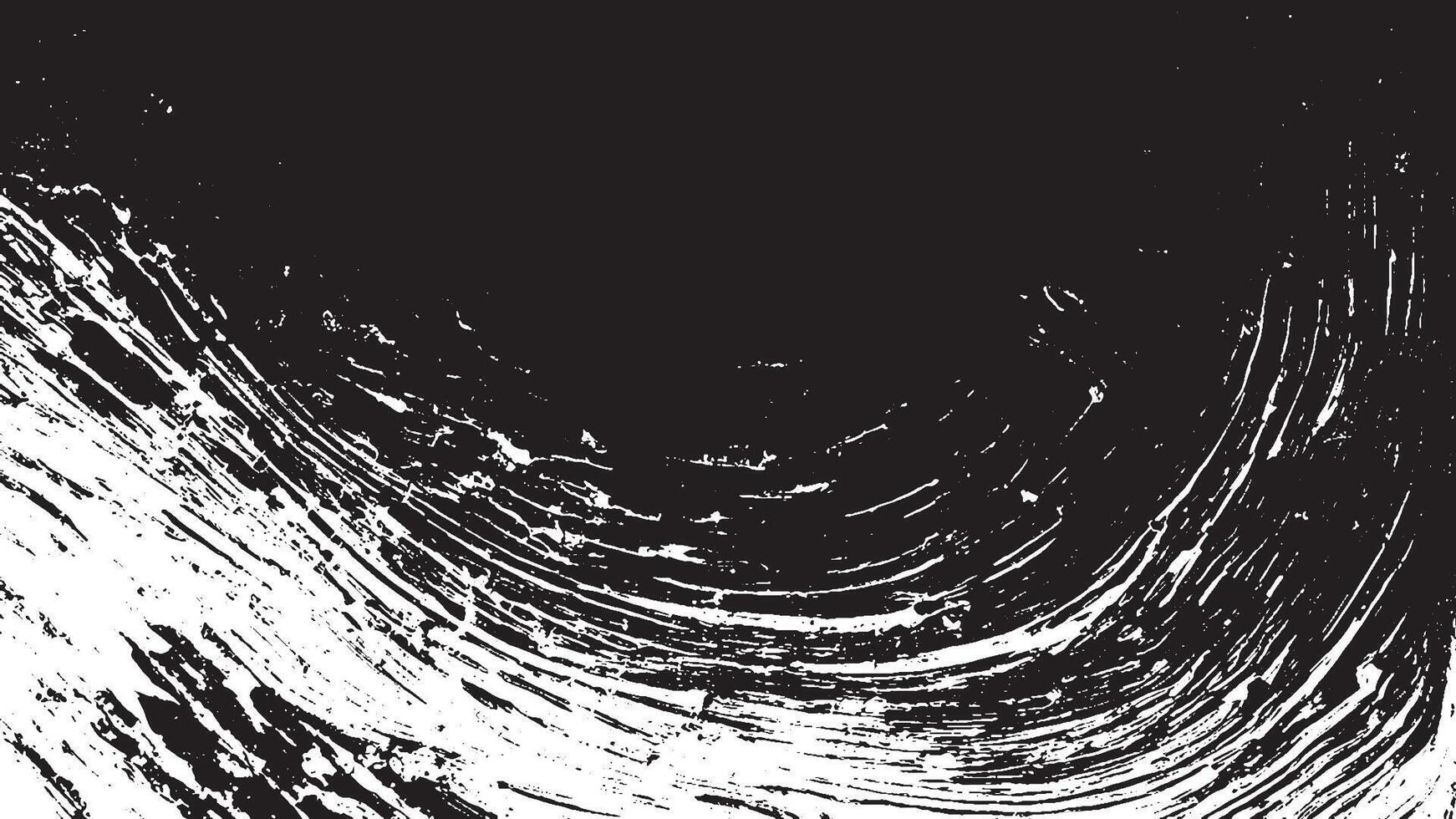 Black Grunge Texture on White Background for Backgrounds and Overlays vector