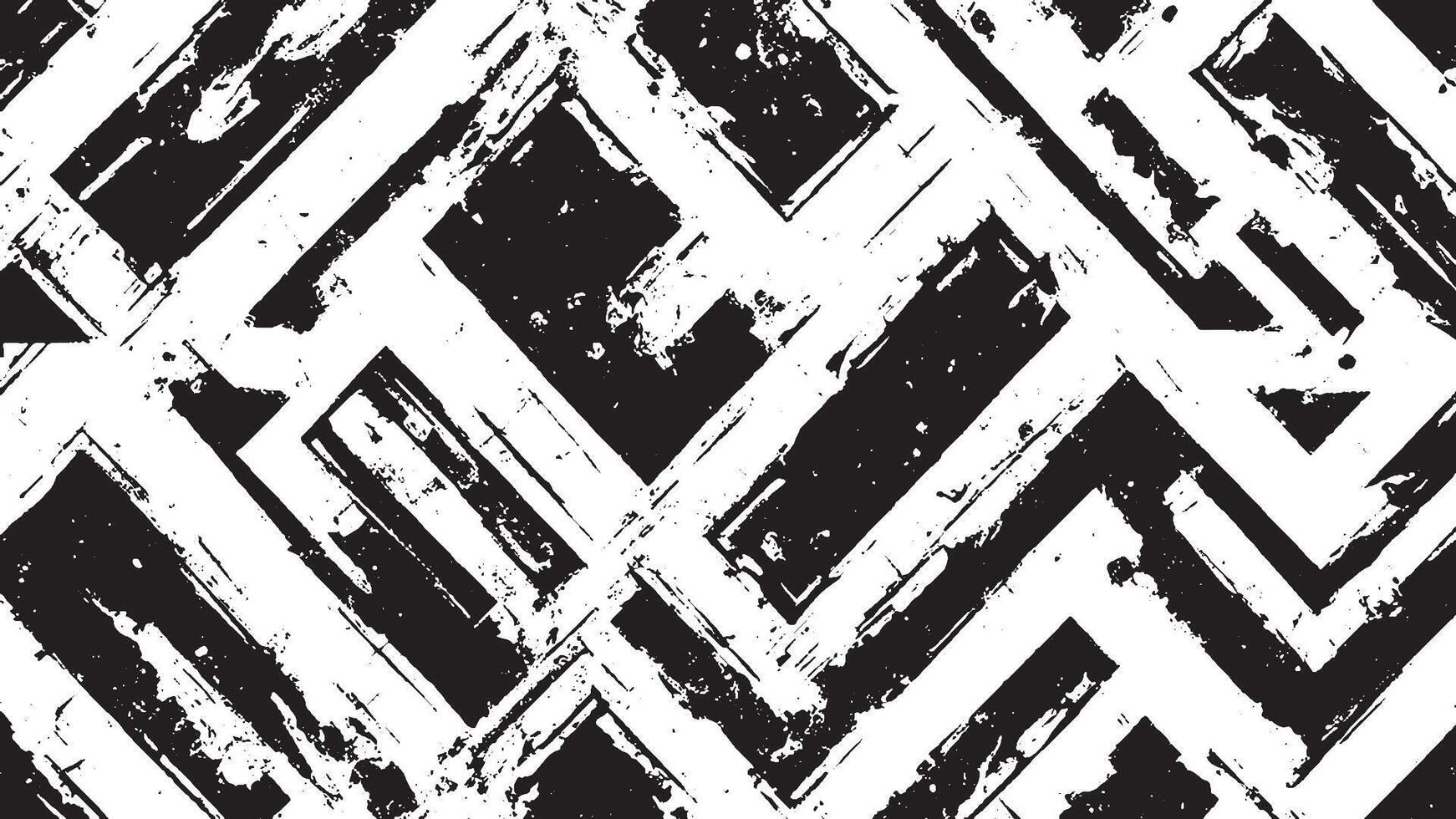 Black Grunge Texture on White Background for Backgrounds and Overlays vector