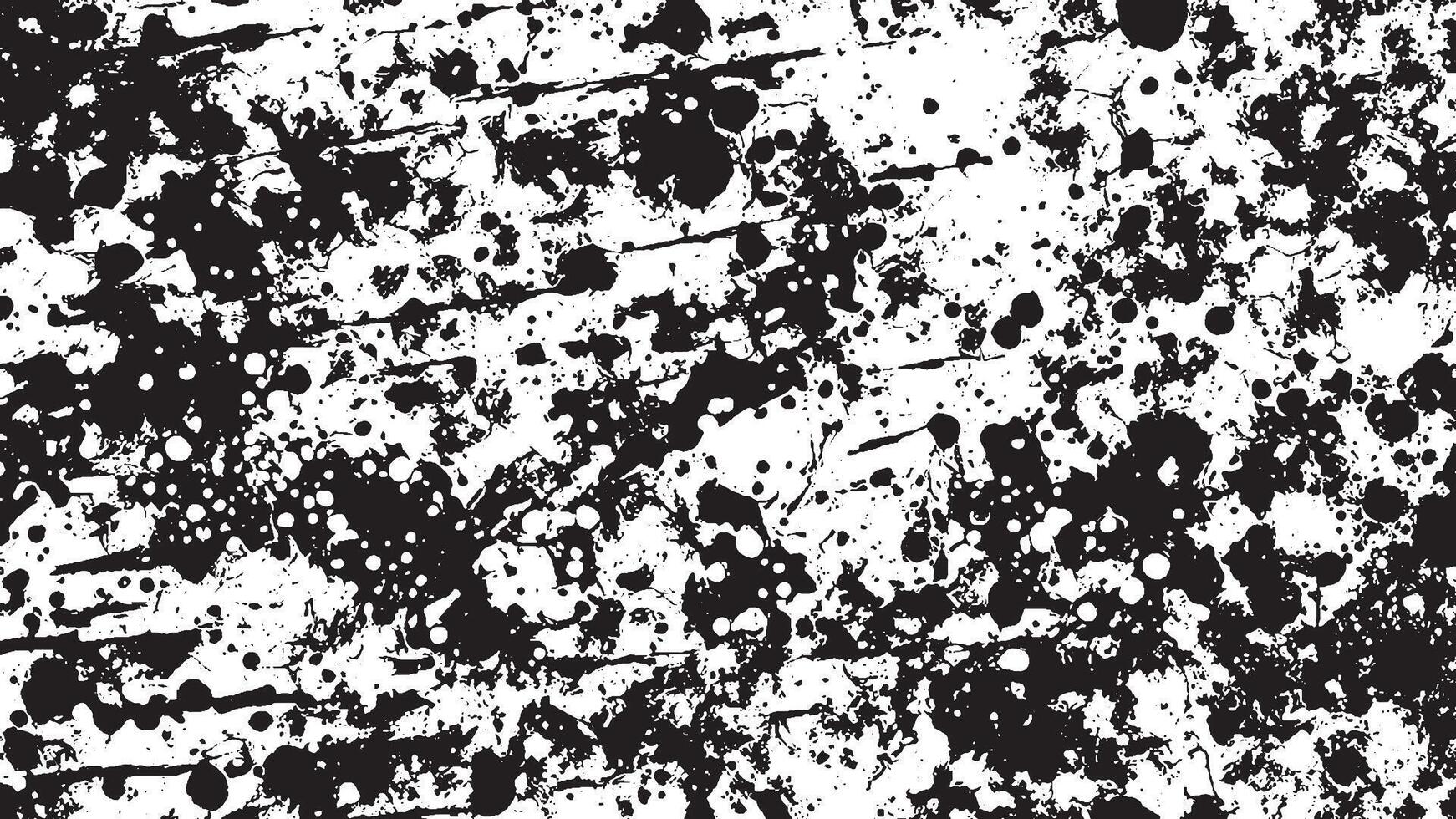 Black Grunge Effect Texture on White Background for Overlays vector