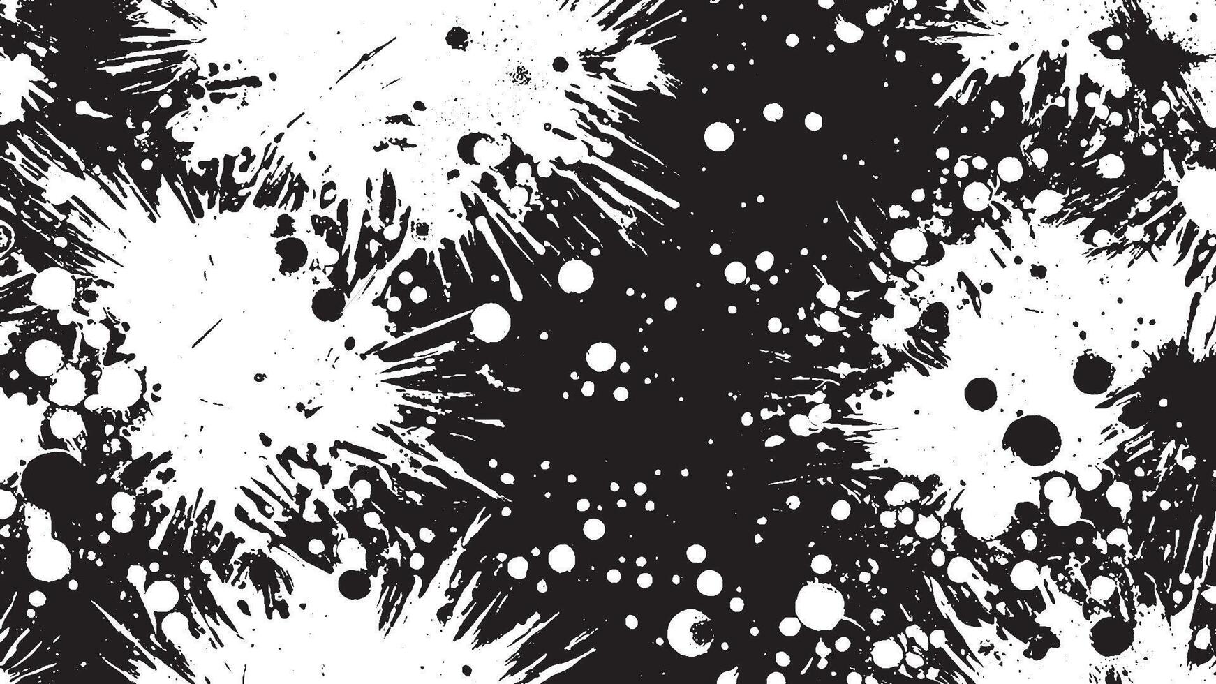Black Grunge Effect Texture on White Background for Overlays vector