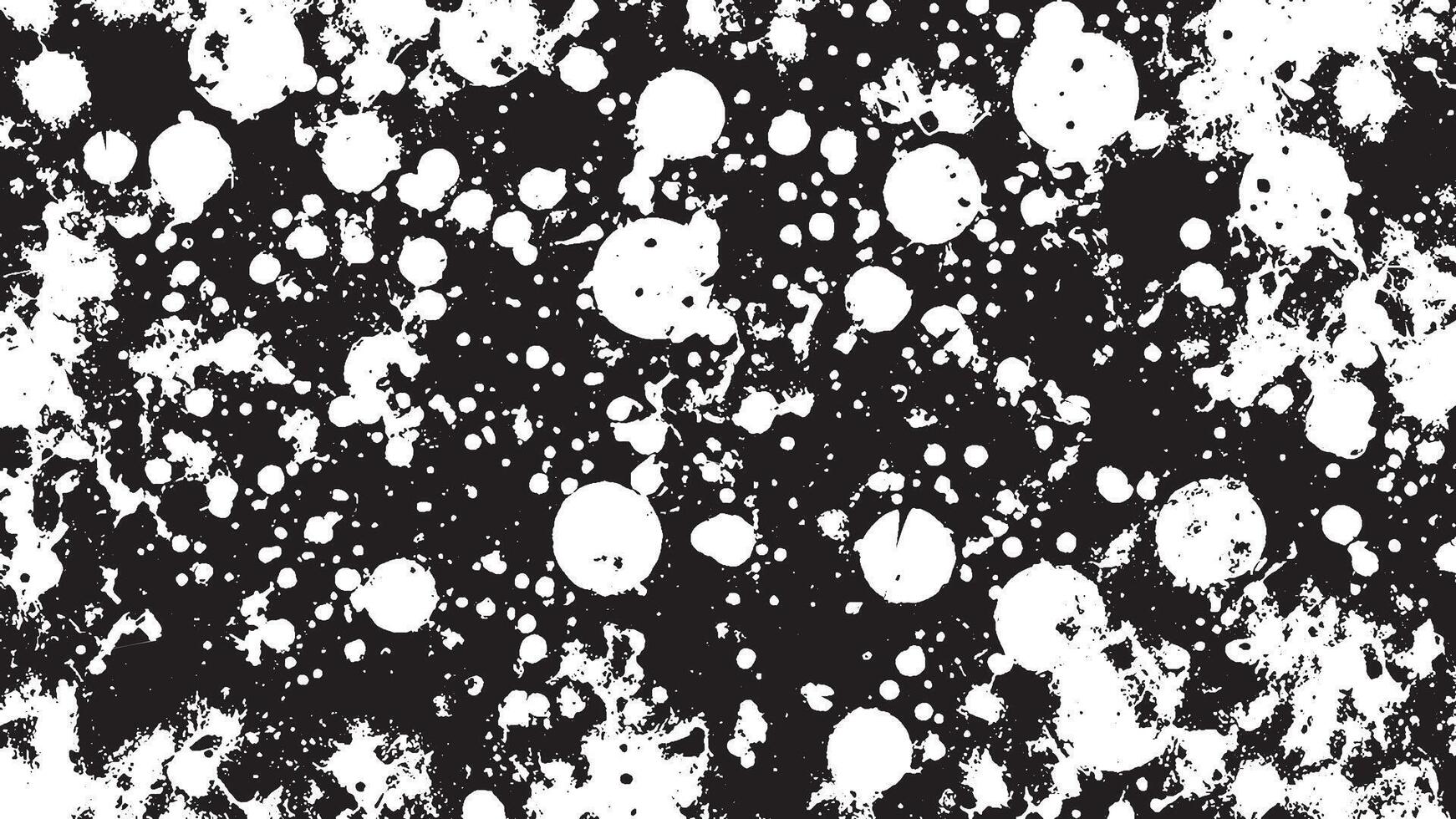 Black Grunge Effect Texture on White Background for Overlays vector