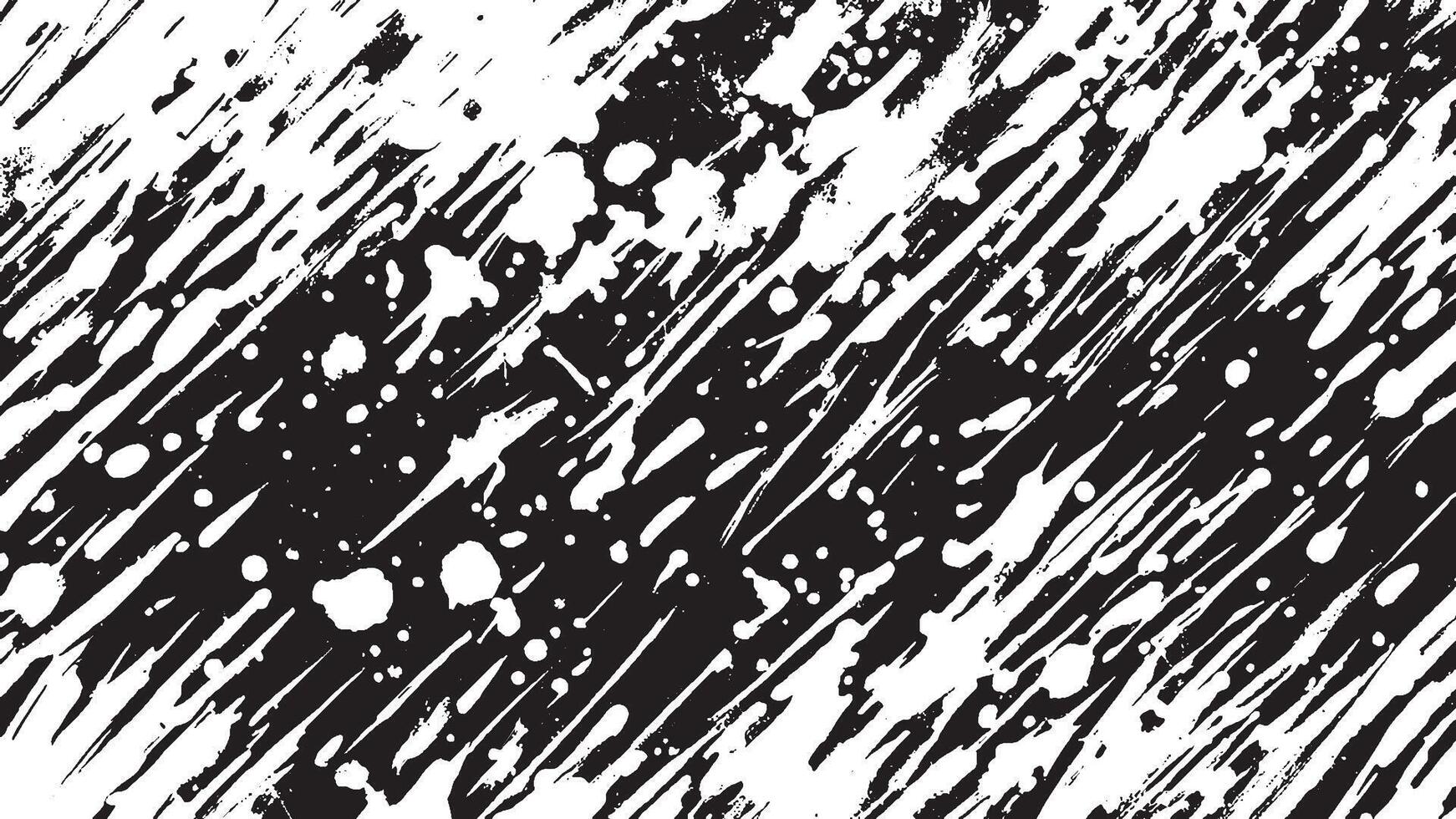 Black Grunge Texture on White Background for Backgrounds and Overlays vector