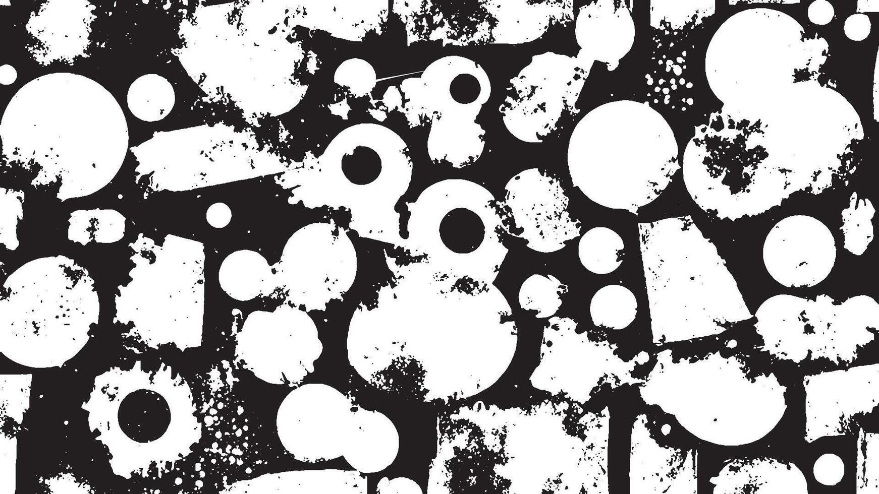Detailed Black Grunge Texture on White Background for Textures and Overlays vector