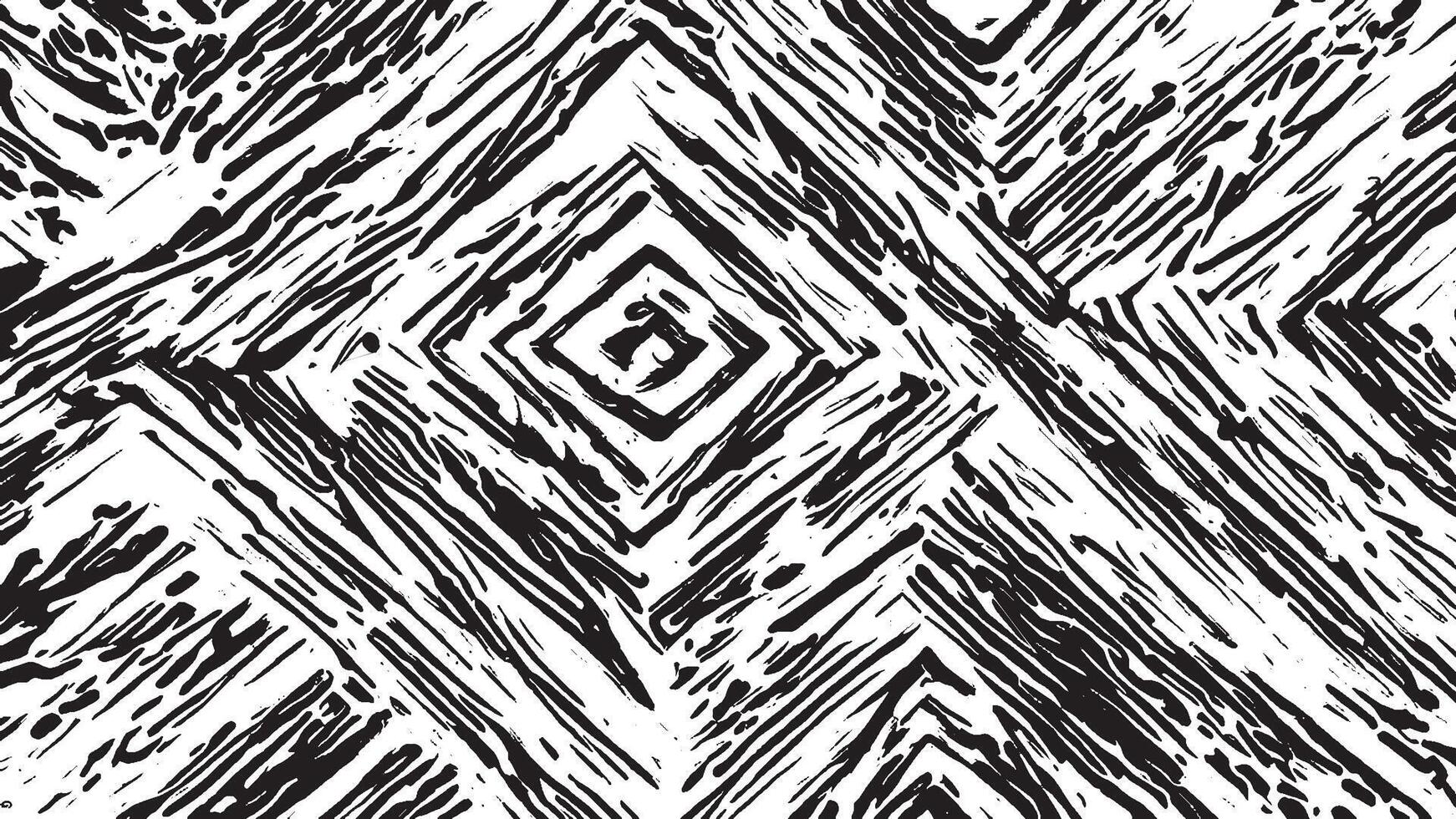 Detailed Black Grunge Texture on White Background for Textures and Overlays vector