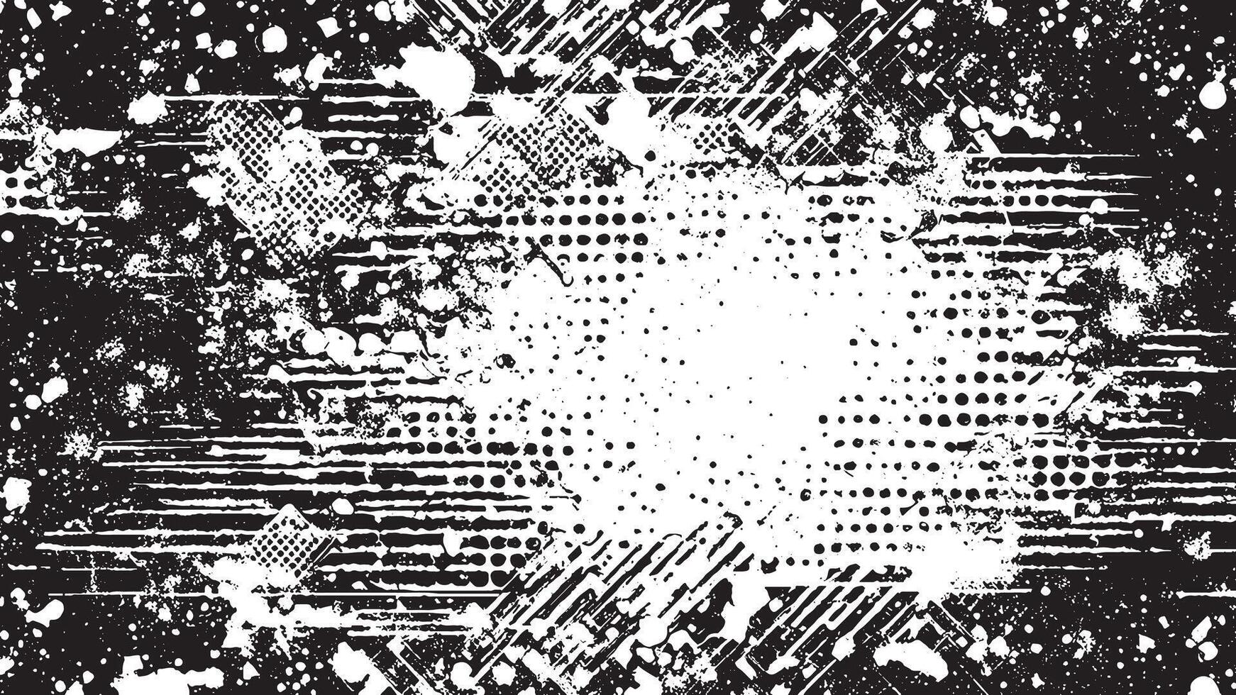 Black Grunge Effect on White Background for Textural Backgrounds vector