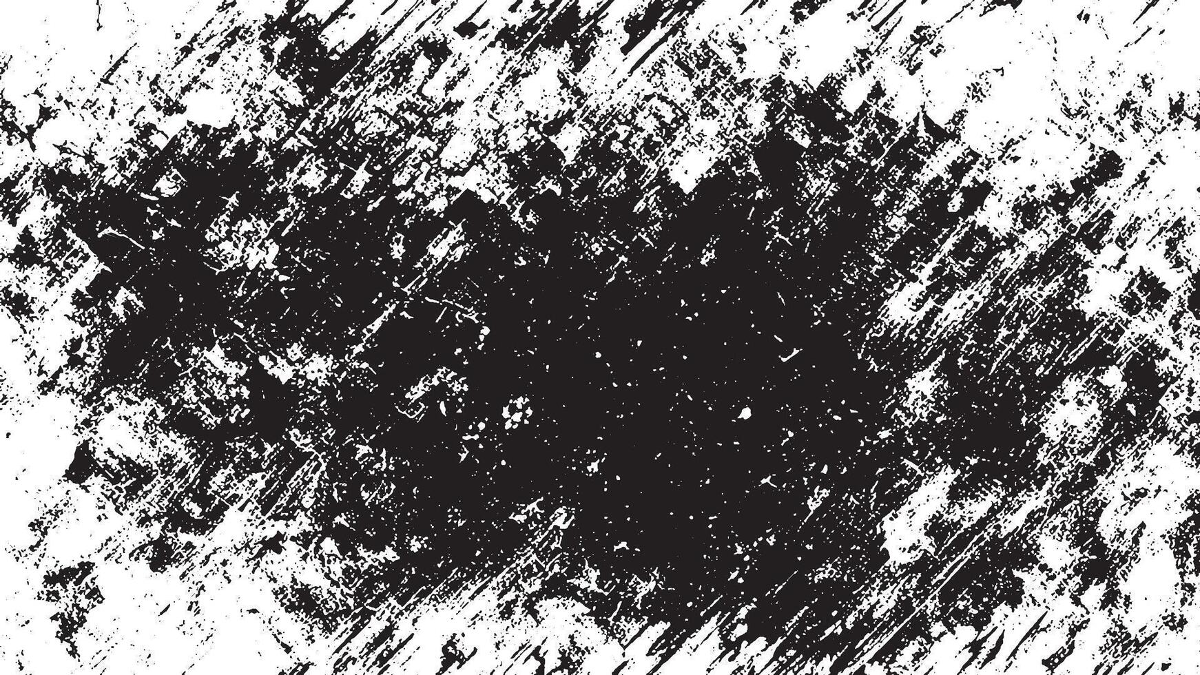 Detailed Black Grunge Texture on White Background for Textures and Overlays vector