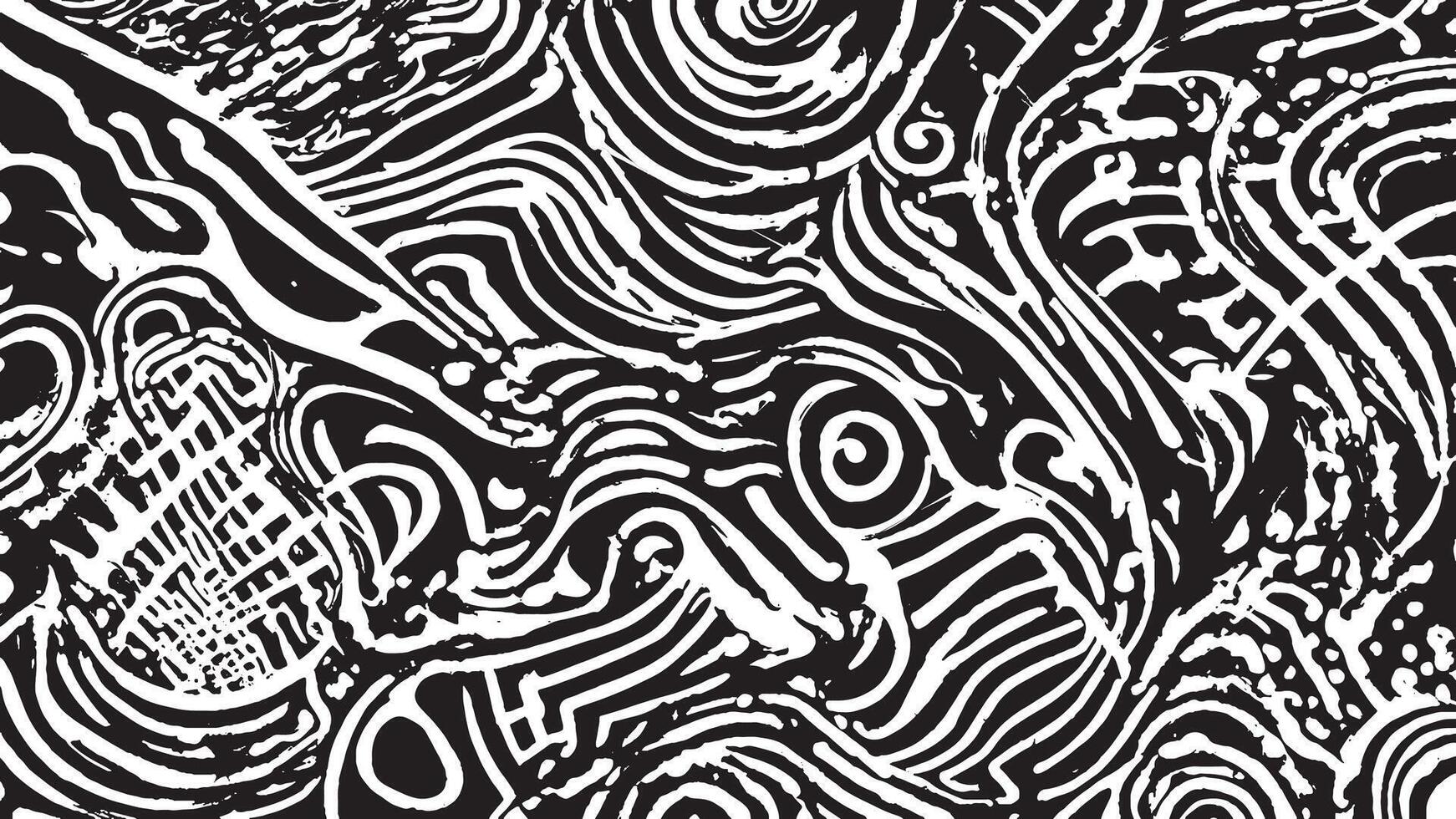 Black Grunge Effect on White Background for Textural Backgrounds vector