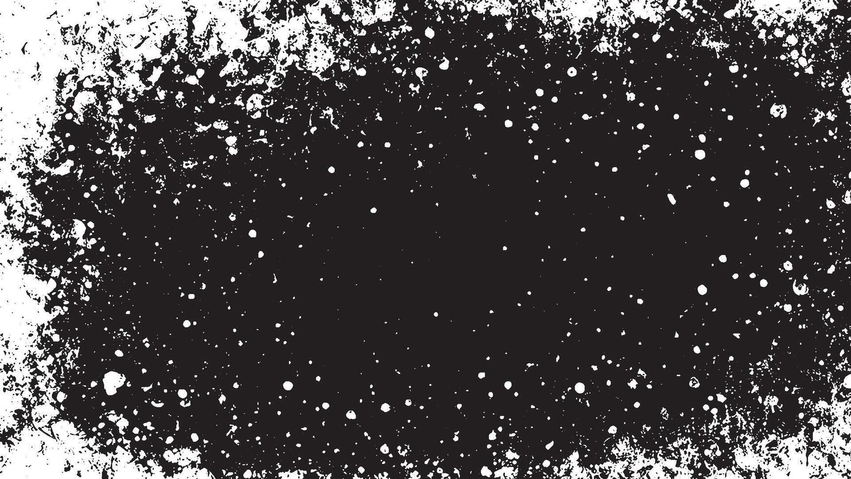 Detailed Black Grunge Texture on White Background for Textures and Overlays vector
