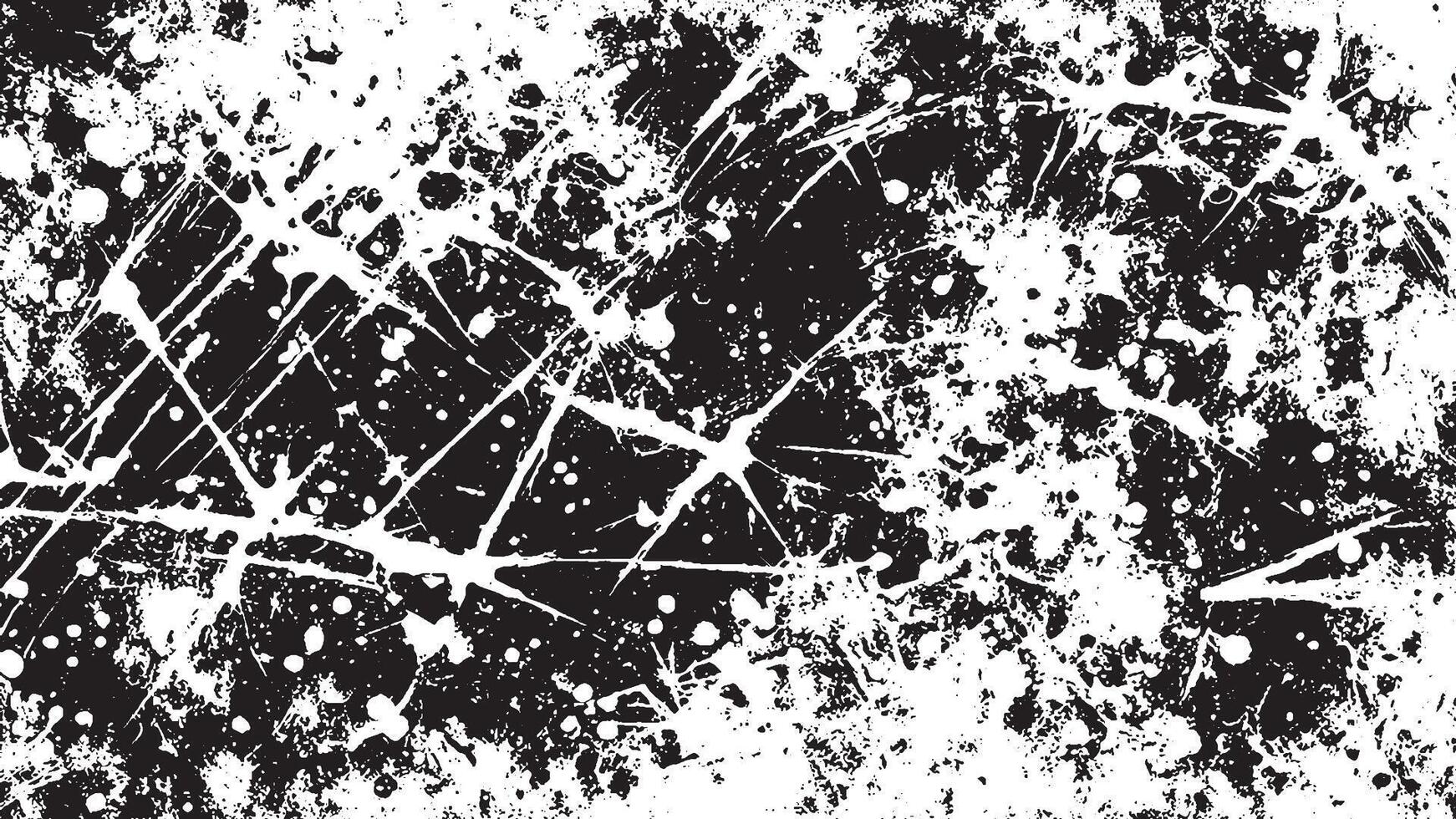 Detailed Black Grunge Texture on White Background for Textures and Overlays vector
