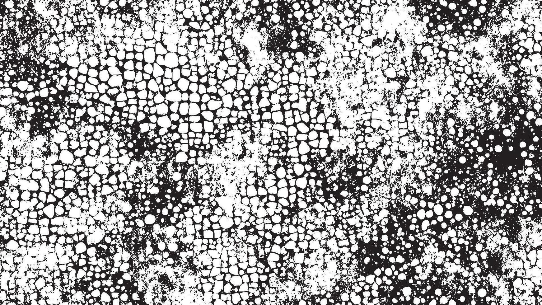 Detailed Black Grunge Texture on White Background for Textures and Overlays vector