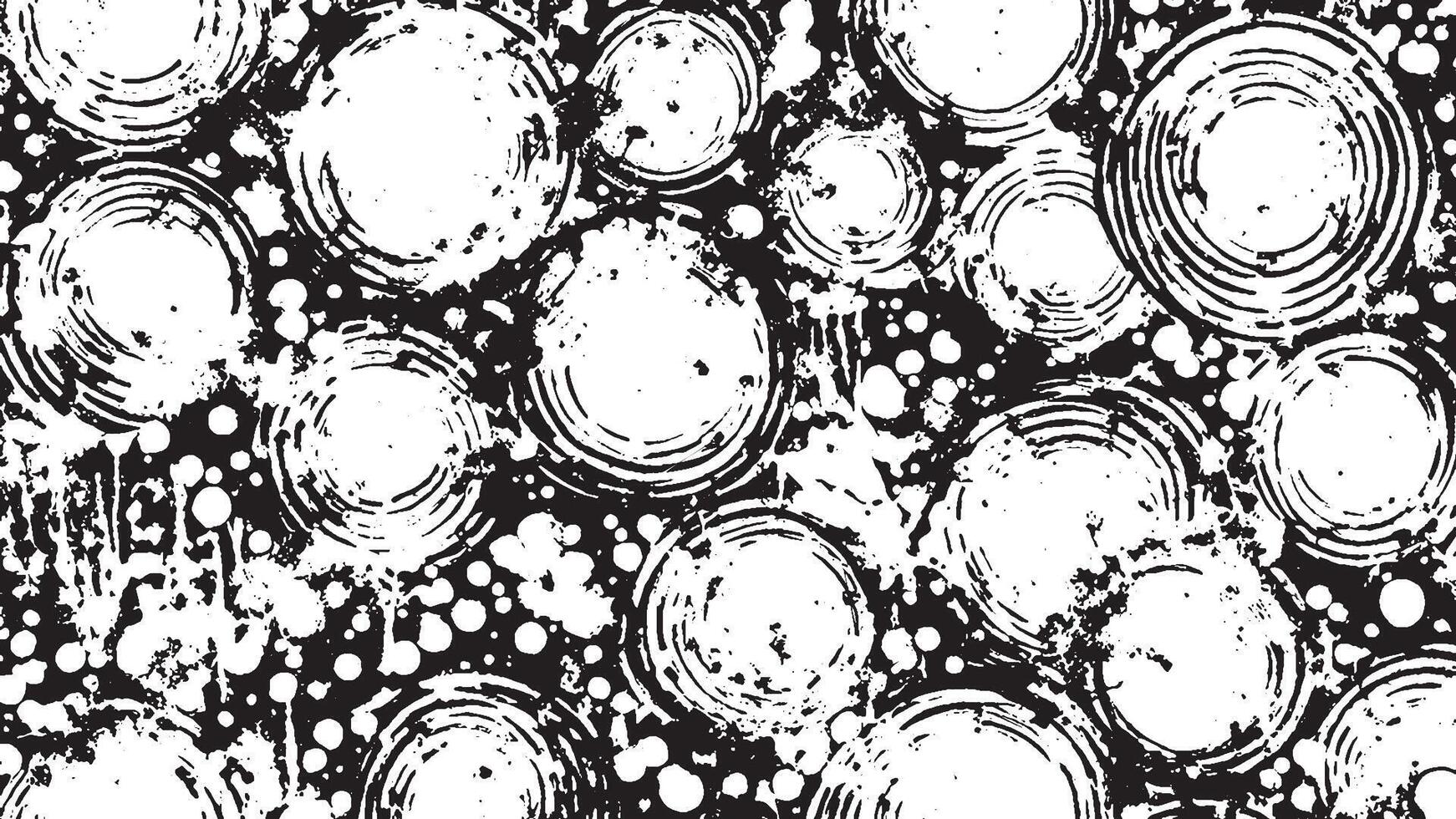 Detailed Black Grunge Texture on White Background for Textures and Overlays vector