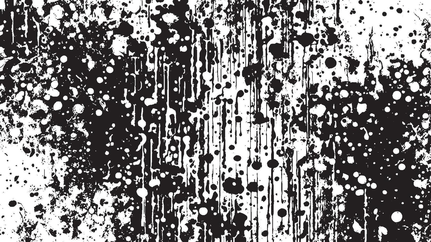 Detailed Black Grunge Texture on White Background for Textures and Overlays vector