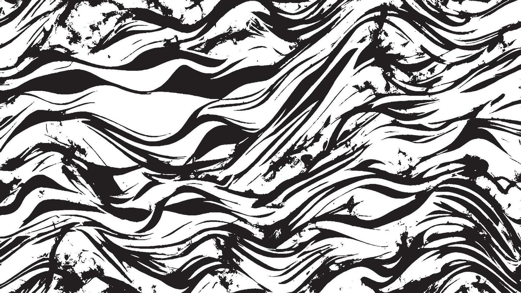 Detailed Black Grunge Texture on White Background for Textures and Overlays vector