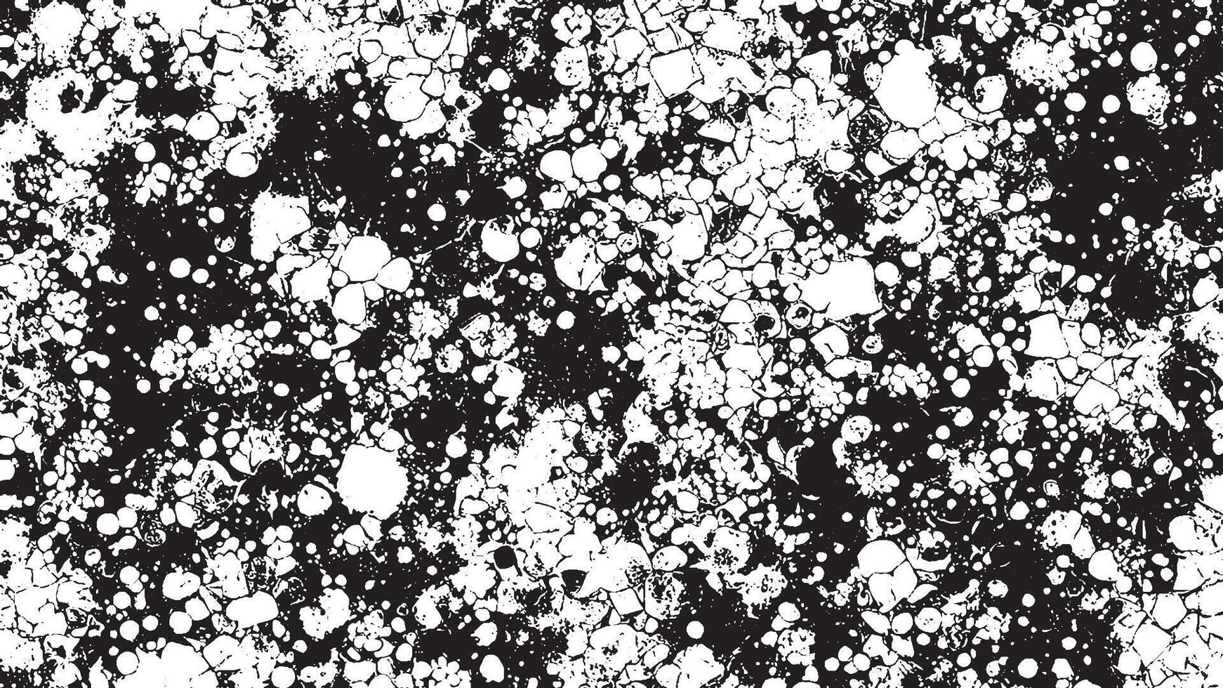 Detailed Black Grunge Texture on White Background for Textures and Overlays vector