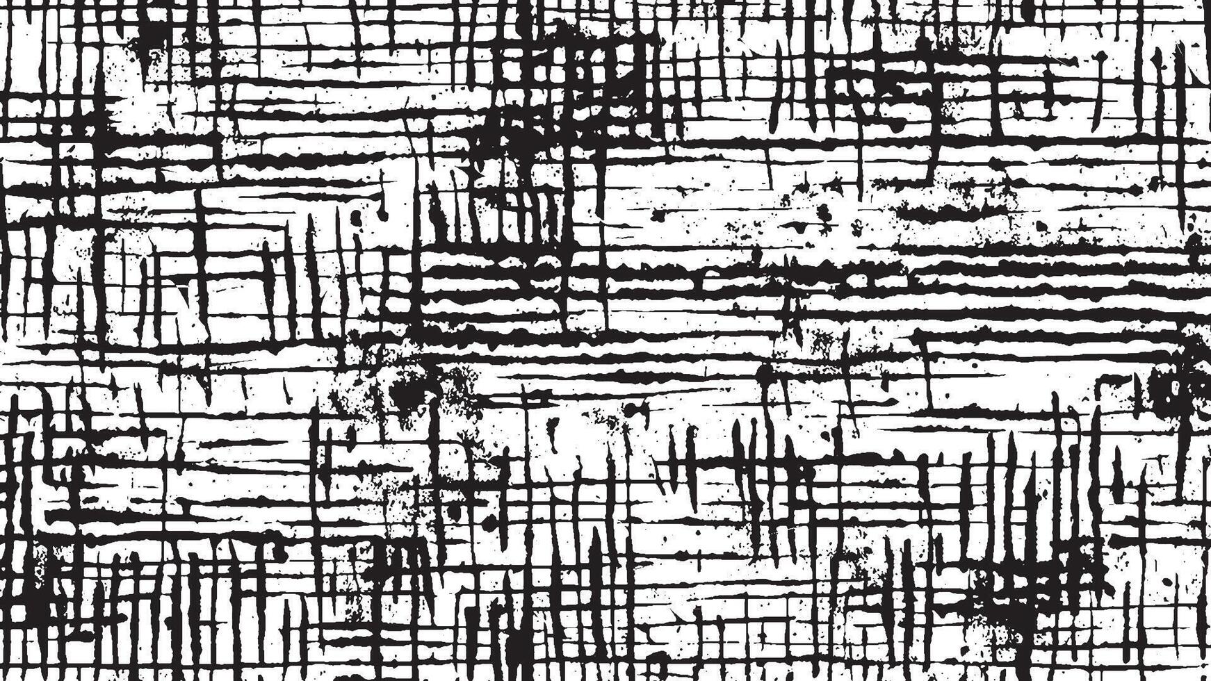 Detailed Black Grunge Texture on White Background for Textures and Overlays vector