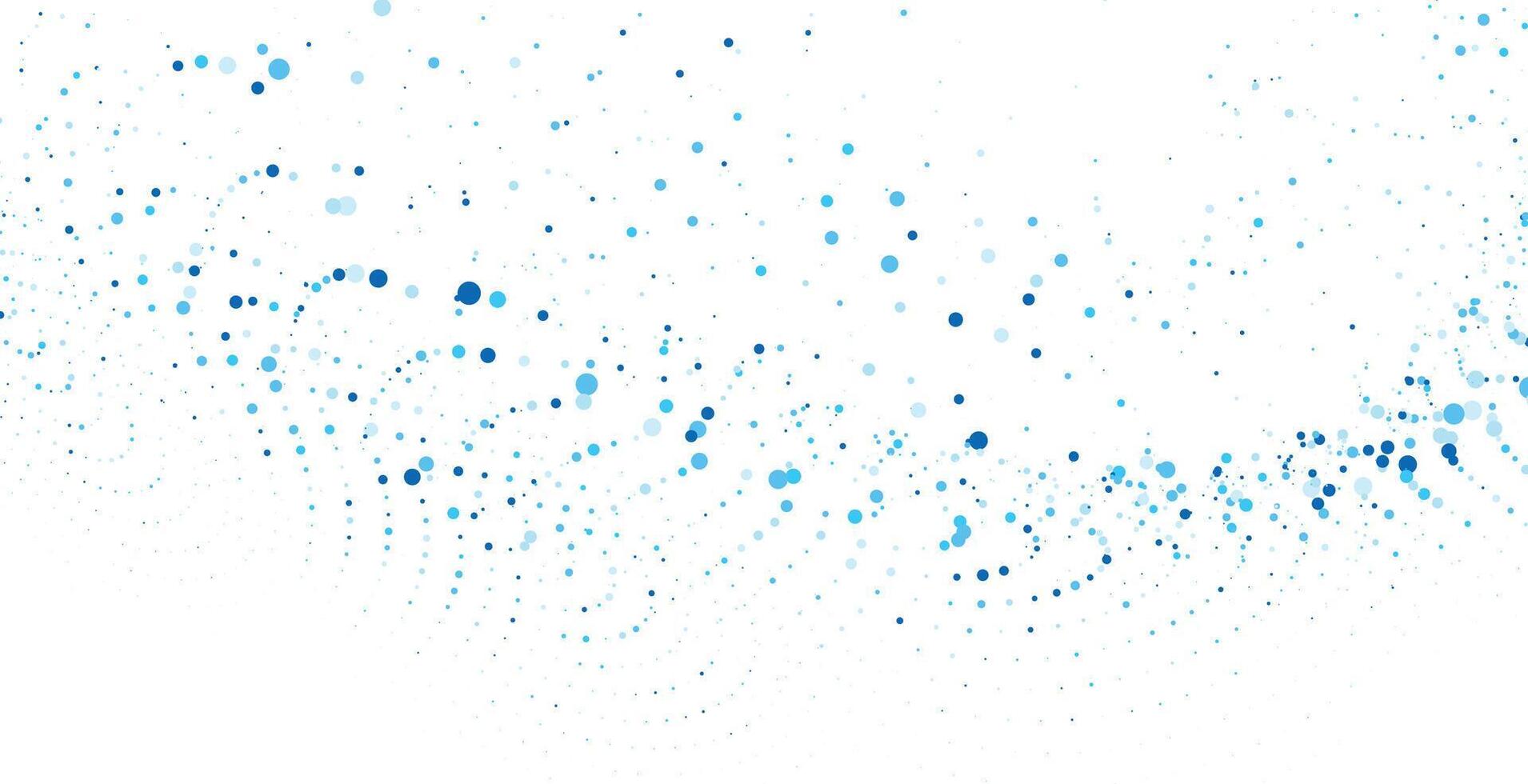 Blue dotted frame background ornament. Texture of squares, cubes, particles. Chaotic pattern. Mosaic, labyrinth. Poster for presentation, medicine, business, computer screensaver. vector