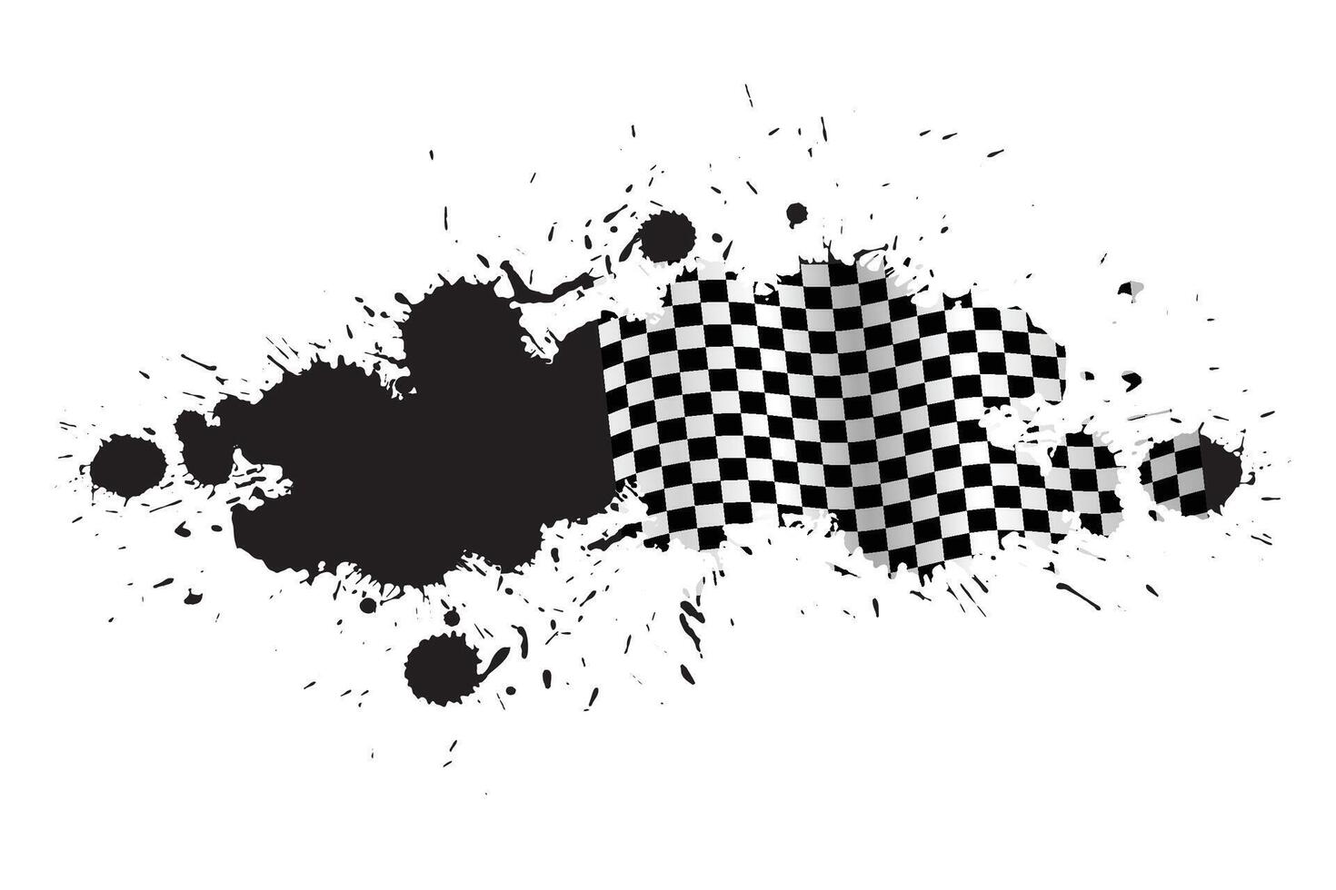 Black and white checkered flag background. sport and race theme, victory flag. . vector