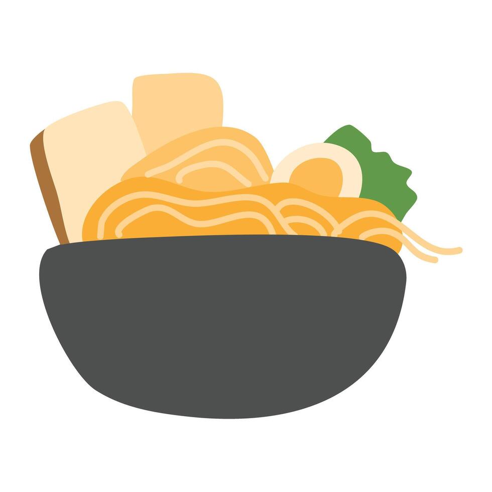 Noodle Soup or Mul Nnaengmyeon vector