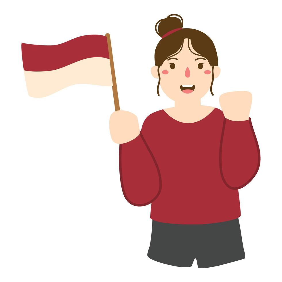 indonesian indpendence day vector