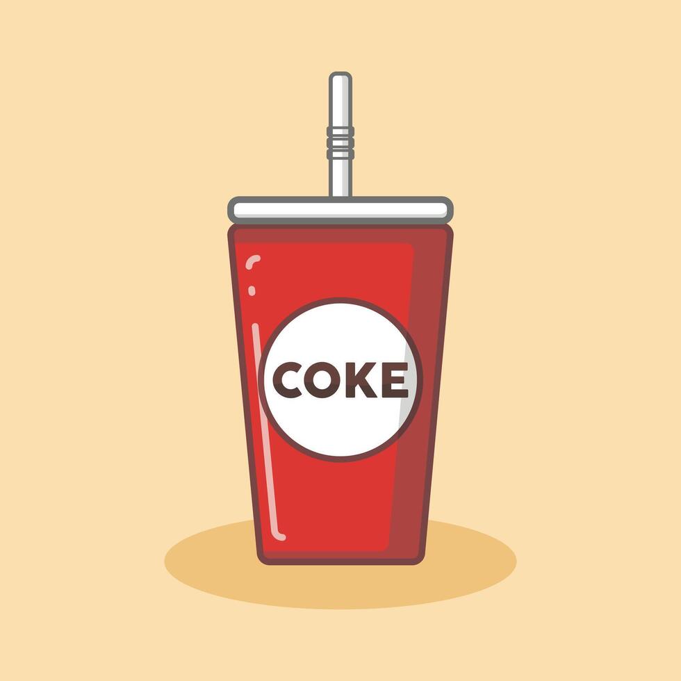 coke cup logo vector