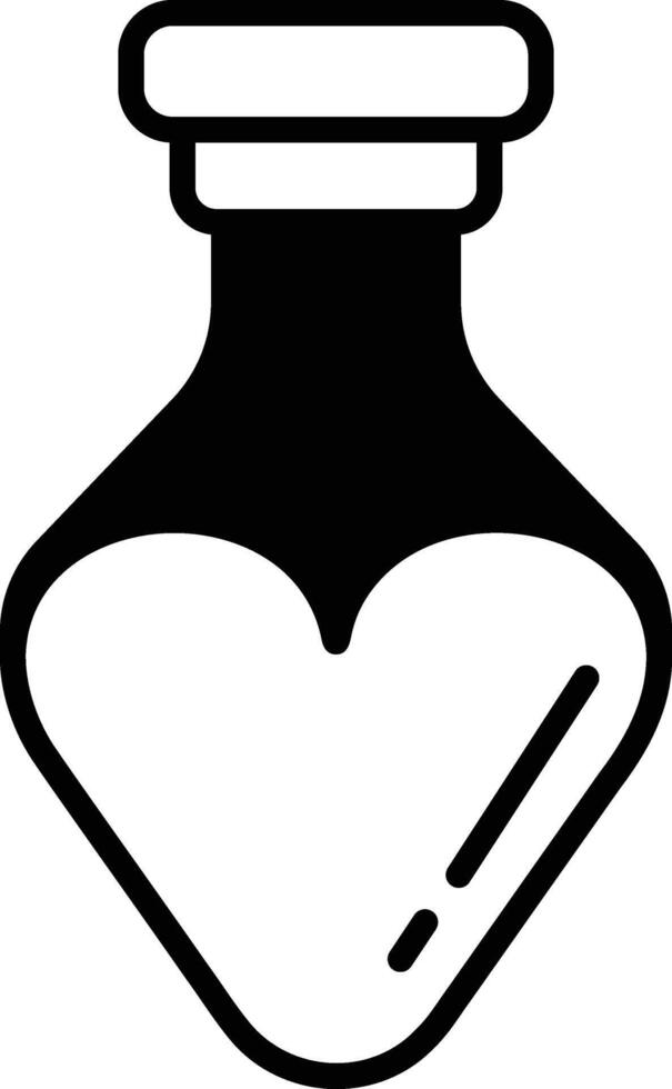 Halloween potion in line icon style vector