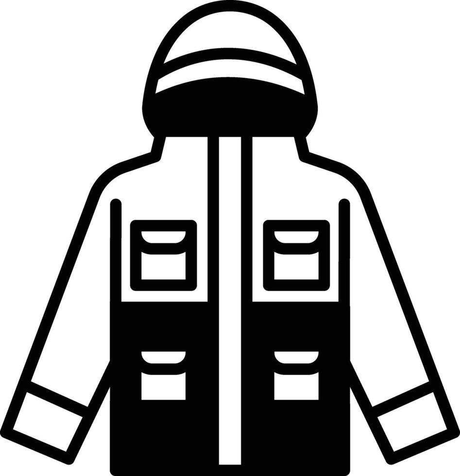 Fishing shirt icon in line style. vector