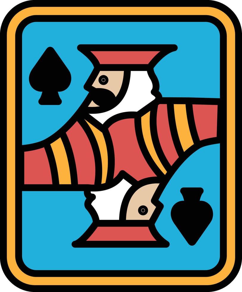 poker cards in line icon style vector