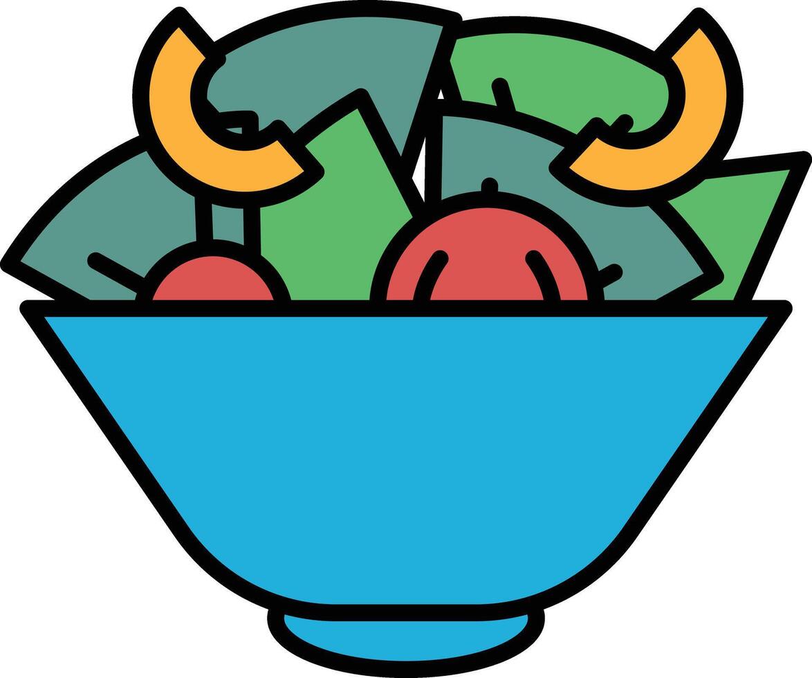 healthy salad cups in line icon style vector