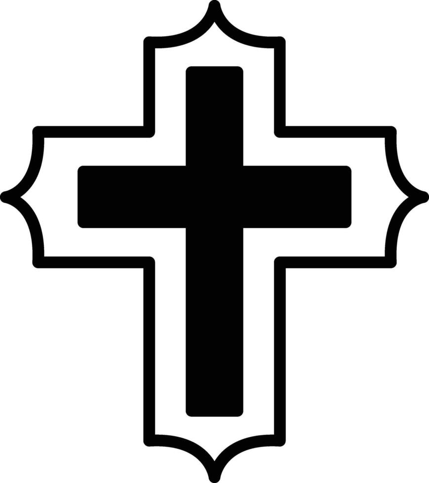 cross in line icon style vector