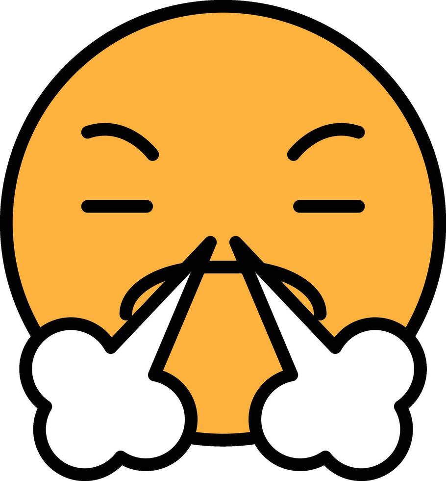 A black and white drawing of a person with a sneeze vector