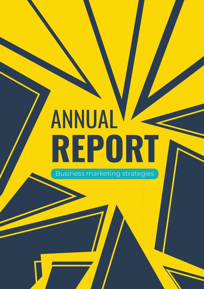 Abstract Professional Business Proposal Annual Report Cover Template vector