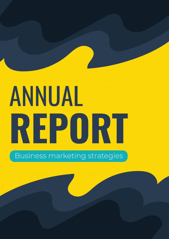 Abstract Professional Business Proposal Annual Report Cover Template vector