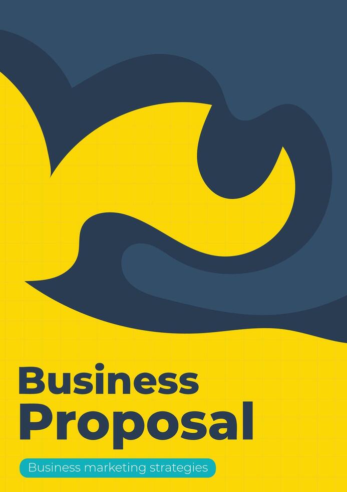 Abstract Professional Business Proposal Annual Report Cover Template vector