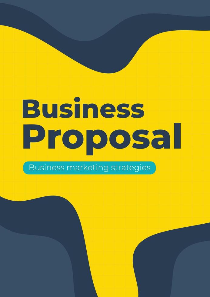 Abstract Professional Business Proposal Annual Report Cover Template vector