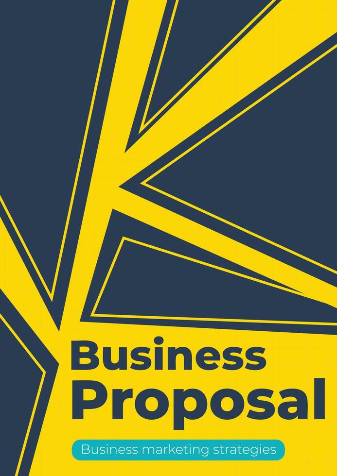 Abstract Professional Business Proposal Annual Report Cover Template vector