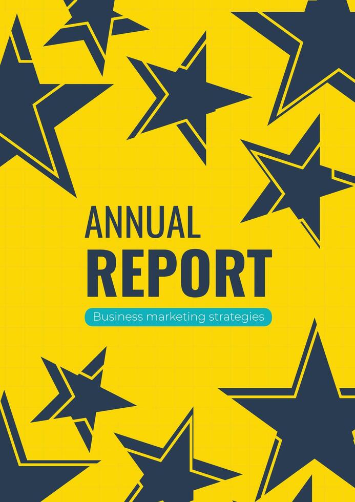 Abstract Professional Business Proposal Annual Report Cover Template vector