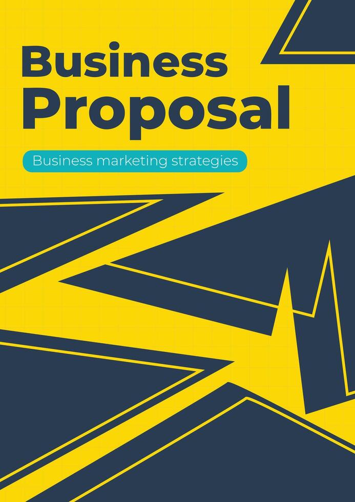 Abstract Professional Business Proposal Annual Report Cover Template vector