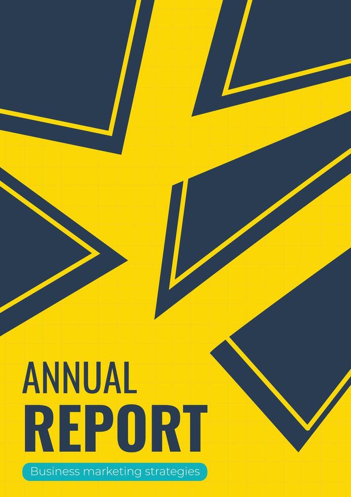 Abstract Professional Business Proposal Annual Report Cover Template vector