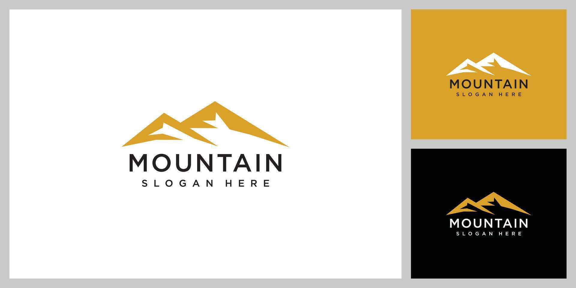 mountain logo design template vector