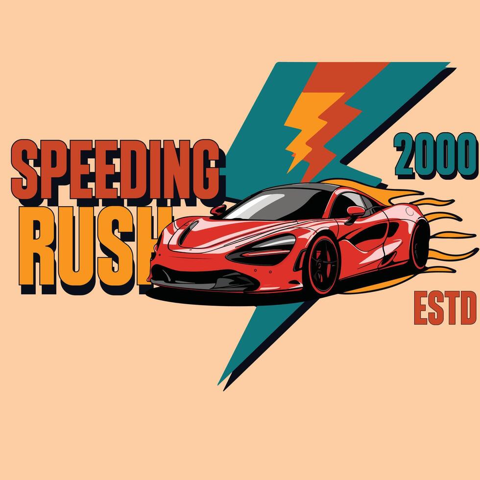 car illustration shirt design, vintage retro shirt design, t shirt design vector