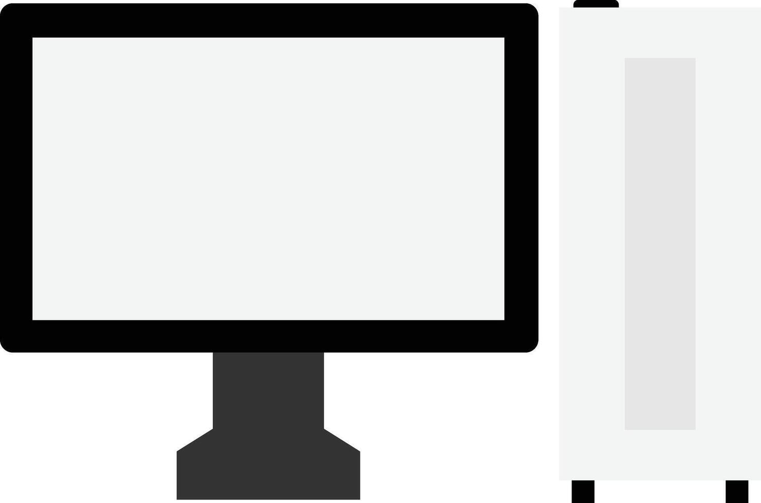 Computer Technology Monitor vector