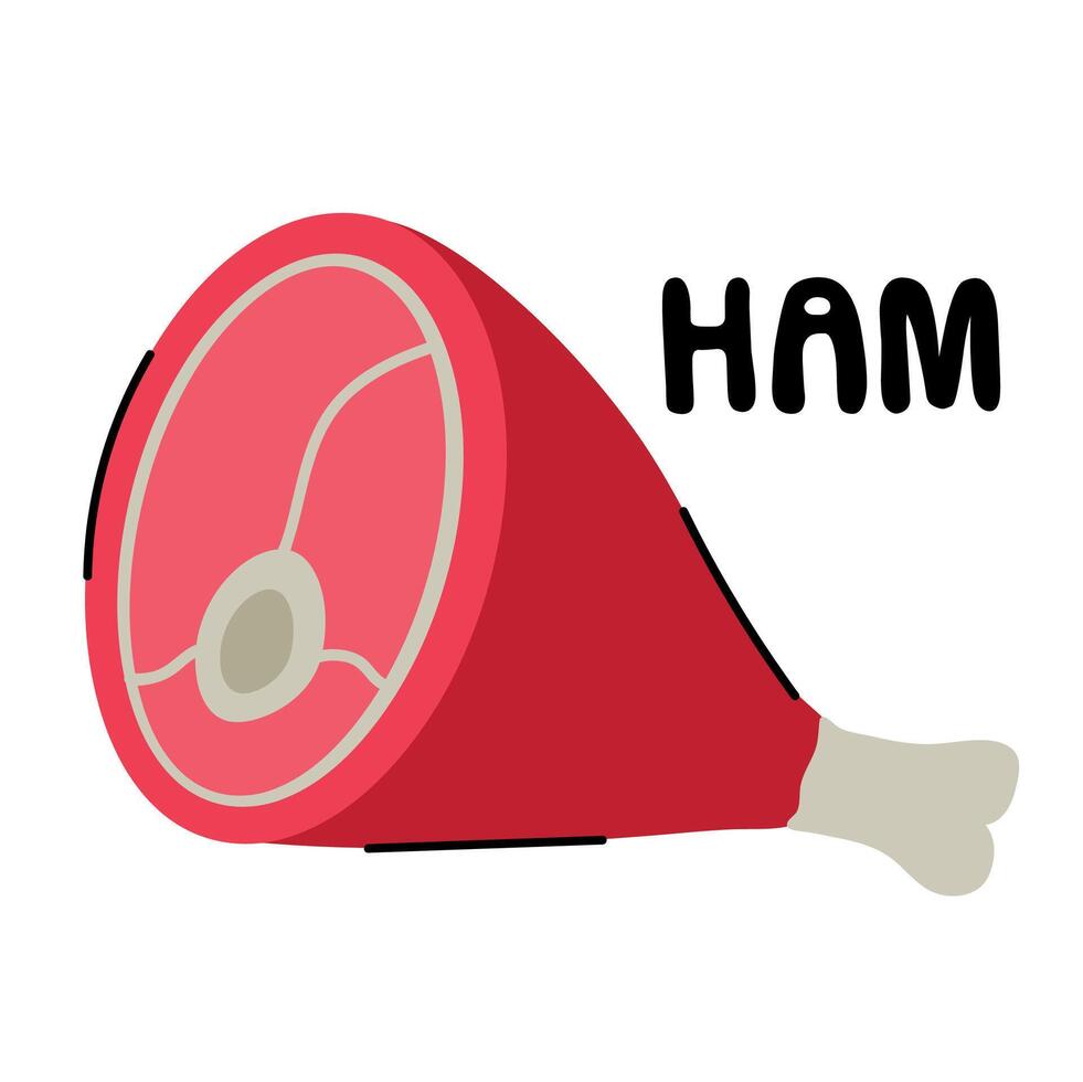 Ham icon clipart avatar logtotype isolated illustration vector