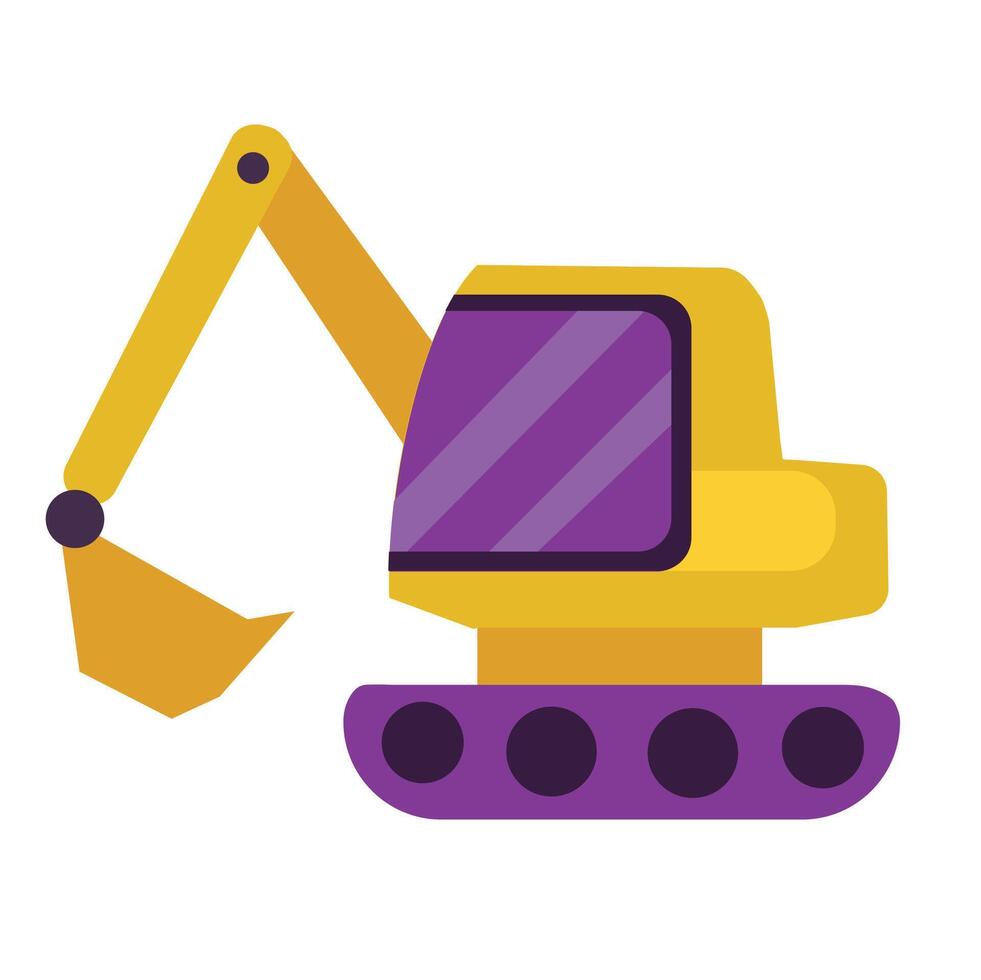 Excavator icon clipart avatar logtotype isolated illustration vector