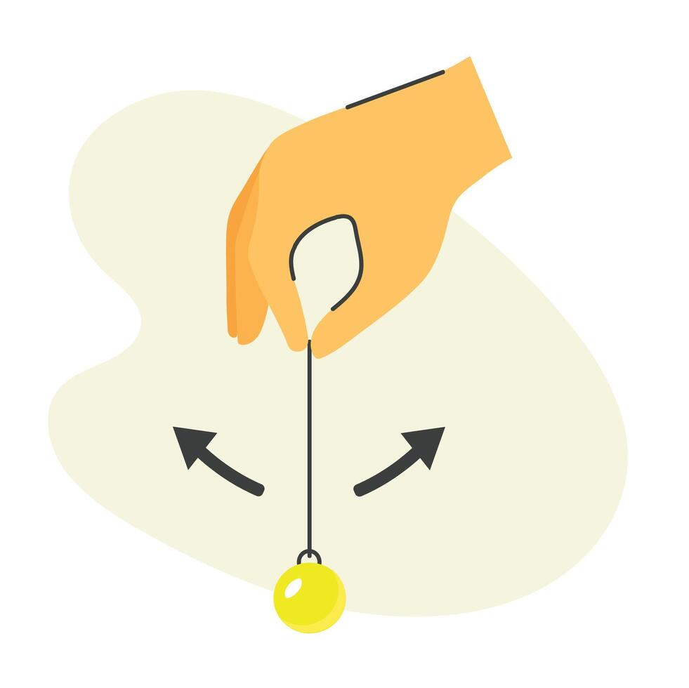 Pendulum concept icon clipart avatar logtotype isolated illustration vector